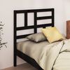 vidaXL Cabecero de cama madera maciza de pino negro 96x4x104 cm