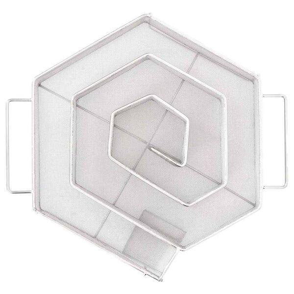 vidaXL Generador de humo fr&iacute;o redondo 6 lados acero inoxidable 22,5 cm