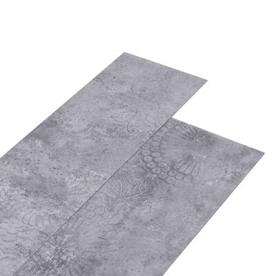 vidaXL Lamas para suelo no autoadhesivos PVC gris cemento 4,46 m² 3 mm
