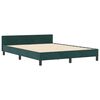 vidaXL Cama tipo Box Spring Verde oscuro 140 x 190 cm Terciopelo
