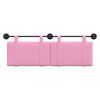 vidaXL Cabecera Colgante Montaje en la pared Rosa 130 x 55 x 5 cm tela