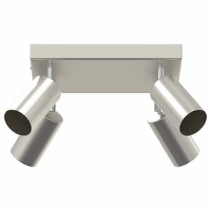 vidaXL Foco de techo con focos N&iacute;quel 26 x 26 x 16 cm Metal