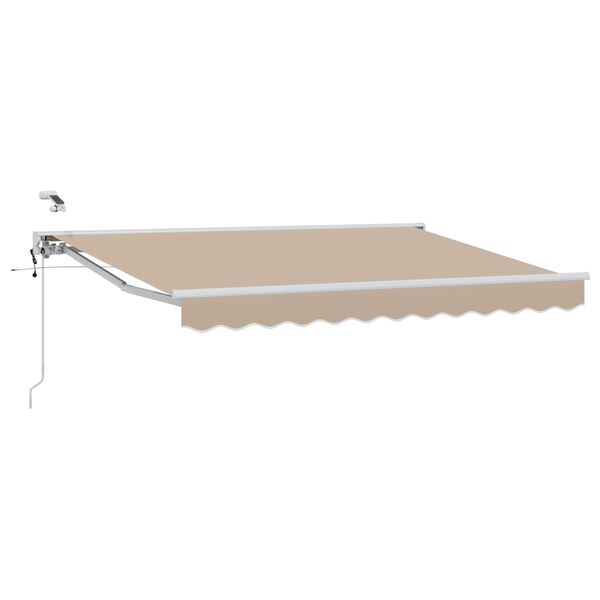 vidaXL Toldo Retr&aacute;ctil El&eacute;ctrico Beige 3,5 x 2,5 m