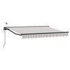vidaXL Toldo Retr&aacute;ctil El&eacute;ctrico Gris claro y blanco. 4,5 x 3,5 m