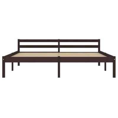 vidaXL Estructura de cama con 2 cajones pino marrón oscuro 180x200 cm