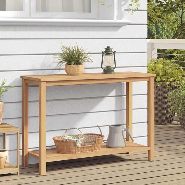 vidaXL Mesa de Café Marrón 110 x 40 x 45 cm Madera de teca maciza