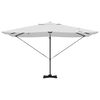 vidaXL Parasol Roma de Brazo Lateral Beige y Negro 352 x 251 x 265 cm