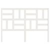 vidaXL Cabecero de cama madera maciza de pino blanco 126x4x104 cm