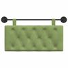 vidaXL Cabecera Colgante Verde claro 90 x 55 x 7 cm Terciopelo