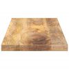 vidaXL Tablero de mesa rectangular madera maciza mango 80x20x3,8 cm