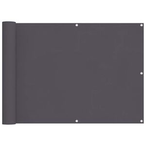 vidaXL Toldo para balc&oacute;n tela oxford 90x600 cm gris antracita