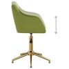vidaXL Sillas de comedor giratorias 6 unidades terciopelo verde claro