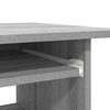 vidaXL Escritorio de madera contrachapada gris Sonoma 80x45x74 cm