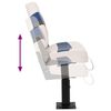 vidaXL Set de asientos plegables para barco 2 uds con respaldo alto