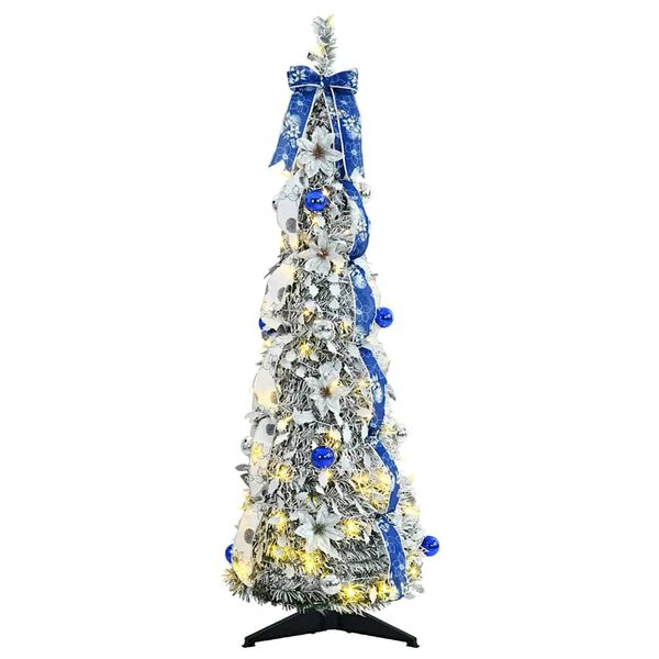 vidaXL &Aacute;rbol de Navidad artificial con 50 LED con soporte 120 cm PVC