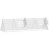 vidaXL Jaula para pollos Plateado 215 x 55 x 55 cm Acero Galvanizado