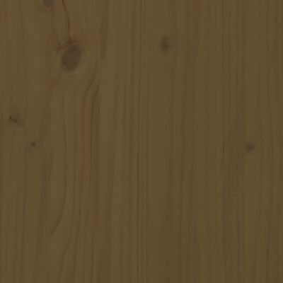 vidaXL Escritorio de madera maciza de pino marrón miel 110x53x117 cm