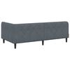 vidaXL Estructura de cama en esquina Gris oscuro 100 x 200 cm
