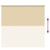 vidaXL Estor Enrollable Opaco Beige 150x175 cm Tela Ancho 146,6 cm
