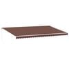 vidaXL Toldo retr&aacute;ctil manual marr&oacute;n 600x350 cm