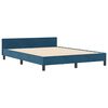 vidaXL Cama tipo Box Spring Azul Oscuro 140 x 190 cm Terciopelo