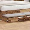 vidaXL Cajones de cama con caj&oacute;n Madera vieja 160 x 36,5 x 16,5 cm