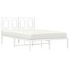 vidaXL Estructura cama sin colchón con cabecero metal blanco 120x190cm
