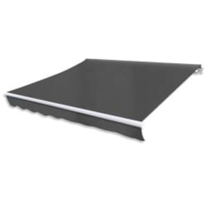 vidaXL Toldo plegable motorizado 600 cm gris antracita