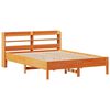 vidaXL Cama sin colchón madera maciza pino marrón cera 150x200 cm