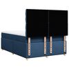 vidaXL Cama box spring con colch&oacute;n tela azul 140x200 cm