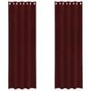 vidaXL Cortinas opacas 2 pcs Rojo vino 140 x 225 cm Terciopelo