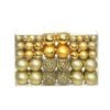 vidaXL Lote de bolas de Navidad 100 unidades doradas 3/4/6 cm