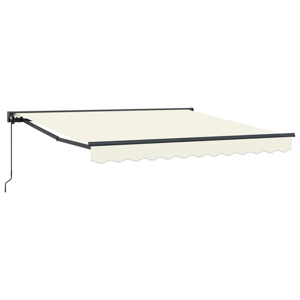 vidaXL Toldo Retr&aacute;ctil Manual Crema 300 x 250 cm Aluminio y Tela
