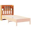 vidaXL Cabecero de cama almacenaje madera maciza pino marr&oacute;n 75 cm