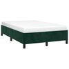 vidaXL Estructura cama sin colch&oacute;n terciopelo verde oscuro 120x200 cm