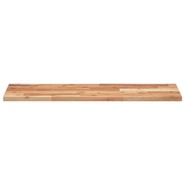vidaXL Estante flotante 3 uds madera acacia acabado aceite 100x30x2 cm