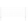 vidaXL Valla con Poste Plateado 0,8 x 25 m Acero