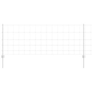 vidaXL Valla con Poste Plateado 0,8 x 25 m Acero