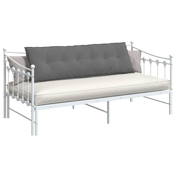 vidaXL Coj&iacute;n de Espalda Gris oscuro 160 x 50 cm Tela de microfibra