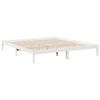 vidaXL Cama extralarga sin colch&oacute;n madera maciza pino blanca 200x220cm