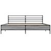 vidaXL Estructura cama madera ingenier&iacute;a metal gris Sonoma 180x200 cm