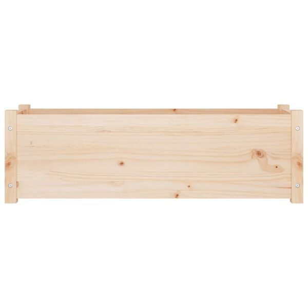 vidaXL Jardineras 2 uds madera maciza de pino 100x31x31 cm