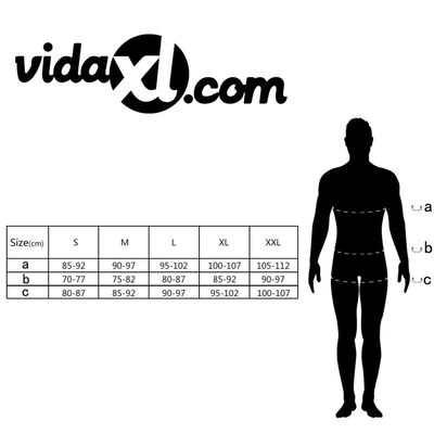 vidaXL Traje corto de neopreno de hombre talla S 165-170 cm 2,5 mm