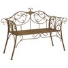vidaXL Banco de jard&iacute;n 2-N&uacute;mero de plazas 130 x 47 x 90 cm Acero