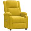 vidaXL Sillón de masaje eléctrico terciopelo amarillo