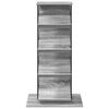 vidaXL Estante de revistas con estante Gris Sonoma 68 x 40 x 123.5 cm