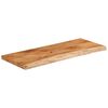 vidaXL Tablero rectangular madera de acacia borde vivo 110x40x2,5 cm