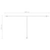 vidaXL Toldo de pie autom&aacute;tico naranja y marr&oacute;n 600x350 cm