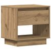 vidaXL Mesita de Noche con cajón 2 pcs Roble artesanal 45 x 34 x 44 cm