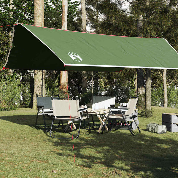 vidaXL Lona de camping impermeable verde 500x294 cm